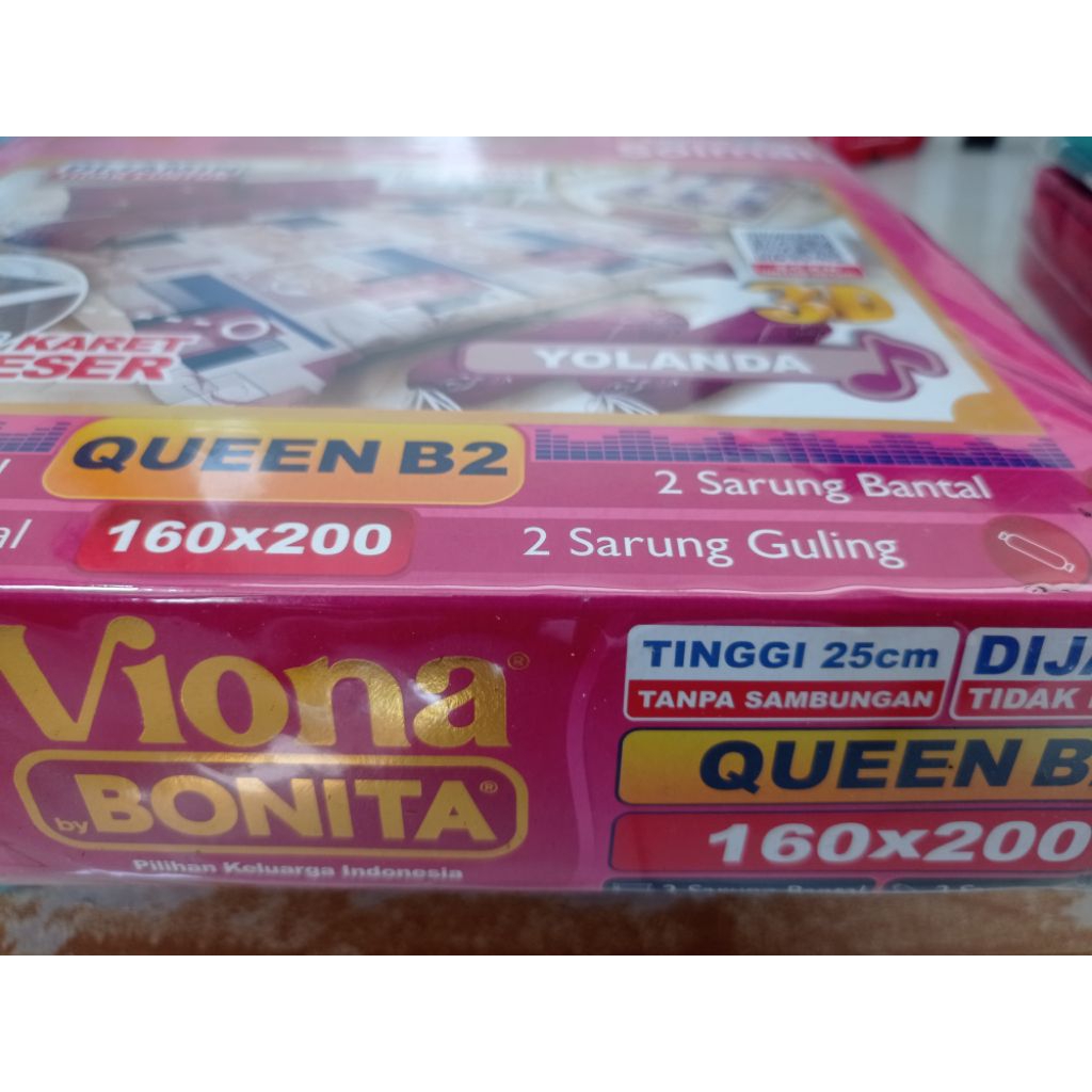 Baru Sprei Bonita Viona Yolanda 180 x 200 Queen B2