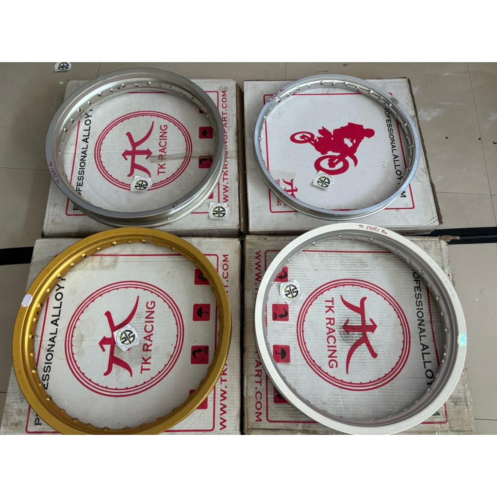 VELG TK JAPAN TK EXCEL 120X17 185 x 17 225 x 17 GOLD /  SILVER HOLE 36 VELG TK BRIGHT TK JAPAN BUKAN