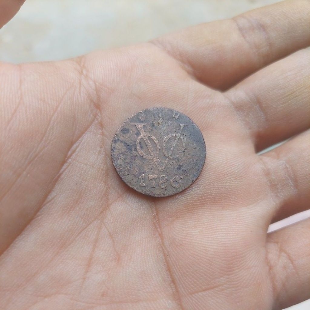 Koin Voc gelderland 1786. Fine VF.