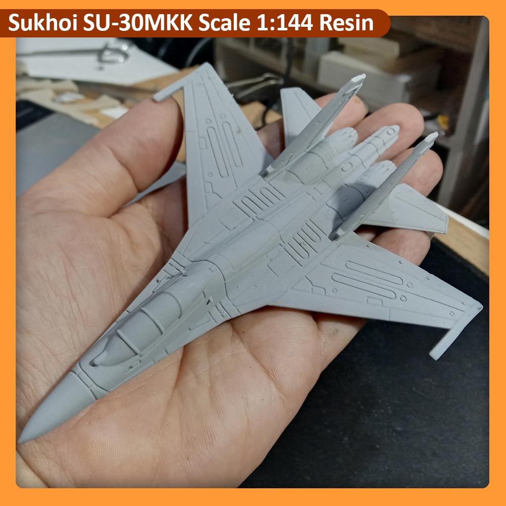 3D Print Resin Pesawat Sukhoi SU-30MKK Scale 1:144 Miniatur Pesawat SU30MKK Resin