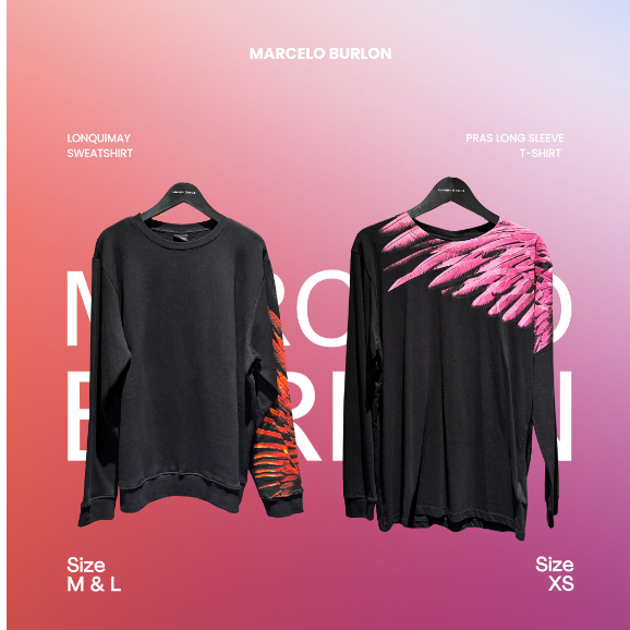 Marcelo Burlon T-Shirt (100% Authentic Original Asli)