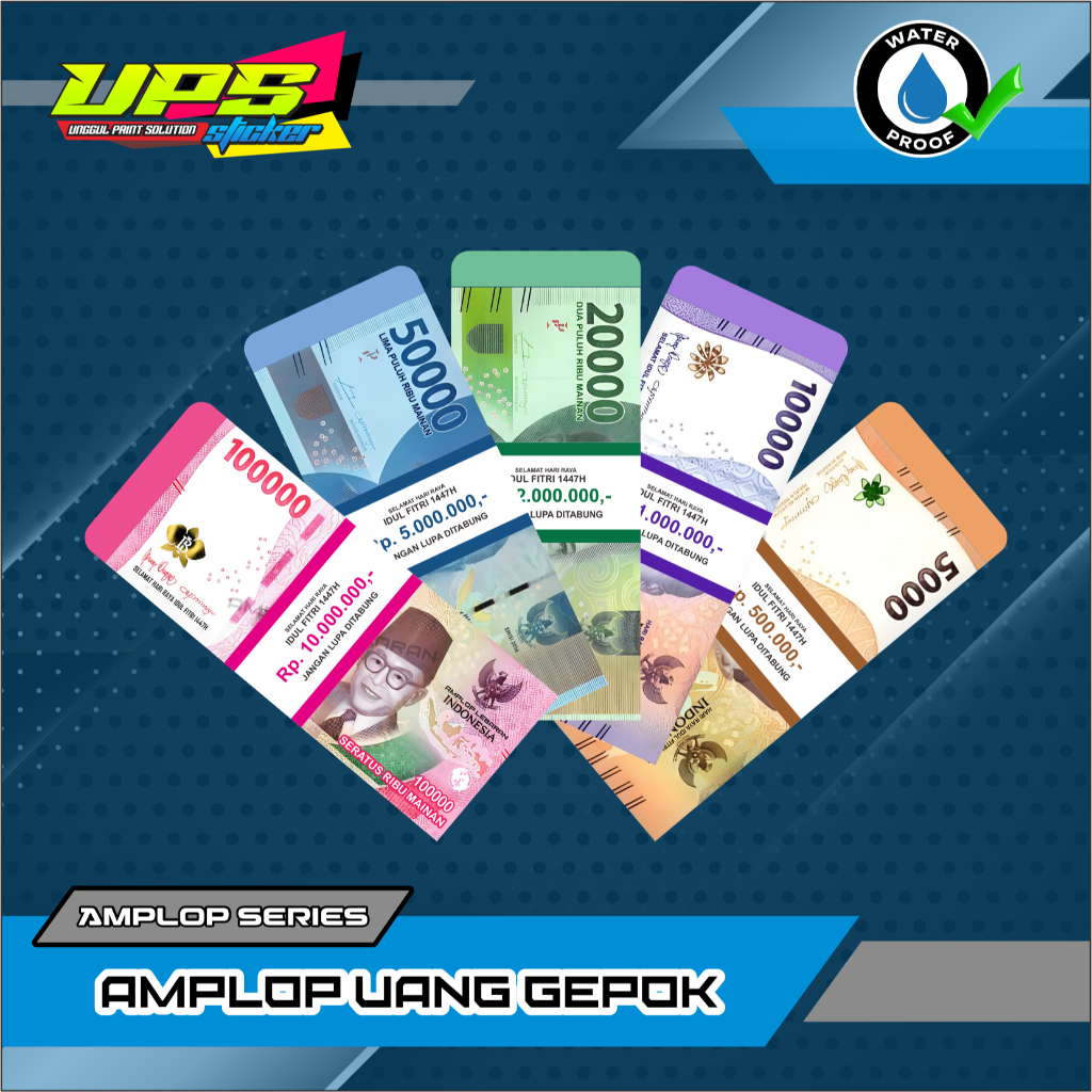 AMPLOP THR LEBARAN TEMA UANG GEPOKAN | AMPLOP THR UNIK