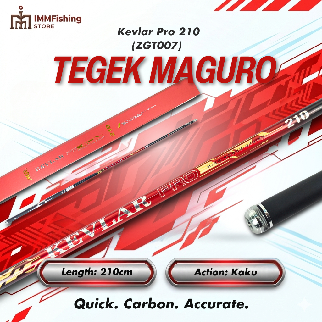 TEGEK MAGURO KEVLAR PRO | Tongkat Pancing