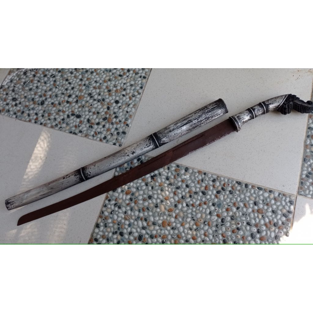 keris khas lombok unik panjang bilah 55cm