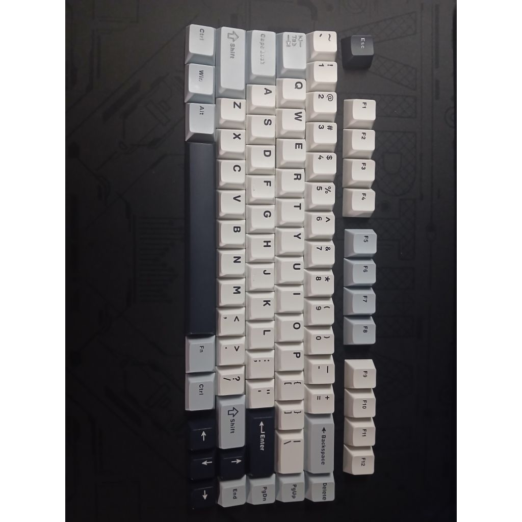 Blue Glacier keycaps copotan Aula F75