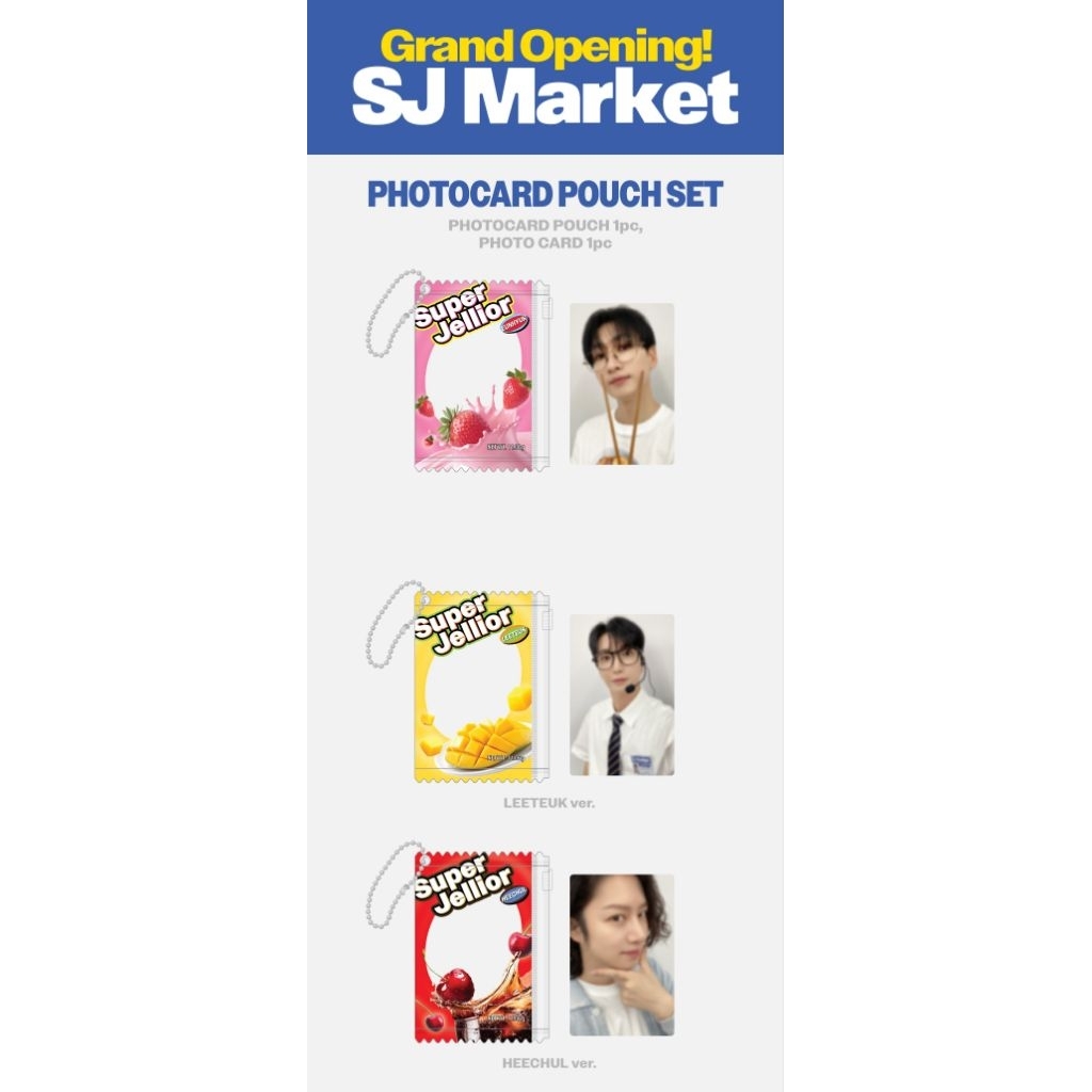 SJ MARKET [OFFICIAL] - PHOTOCARD POUCH SET HEECHUL & EUNHYUK ver.