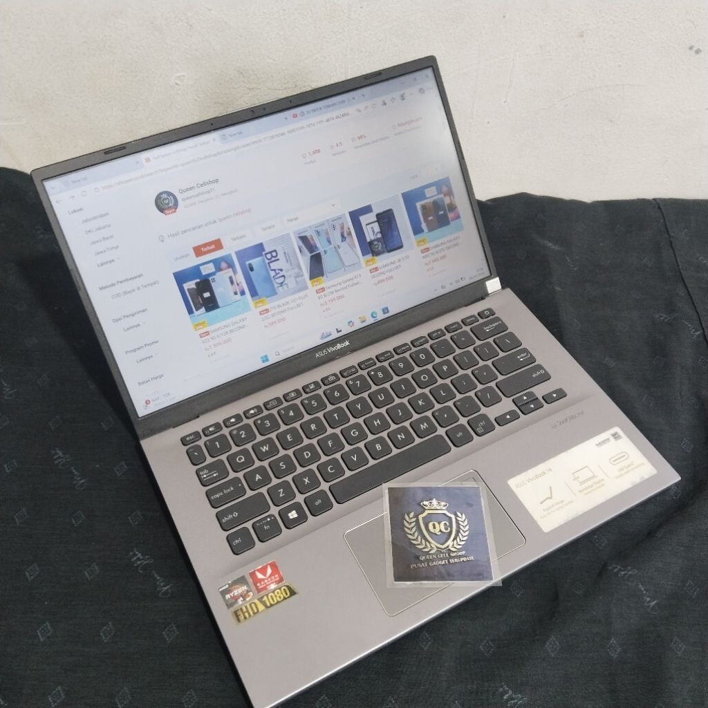 LAPTOP ASUS VIVOBOOK X412DA_A413DA AMD RYZEN 3 3200U 8GB SSD 256GB 14INCH SECOND FULLSET