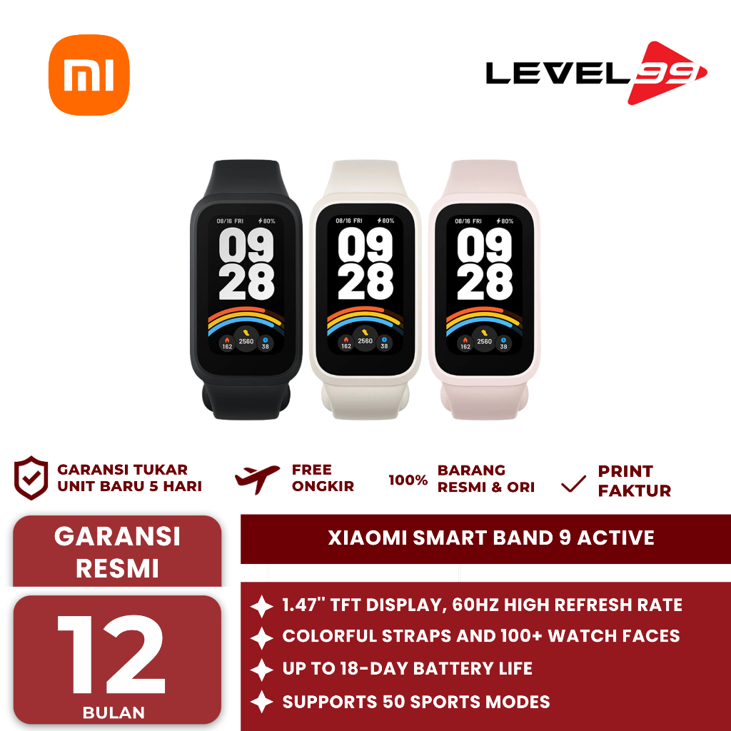 Xiaomi Smart Band 9 Active | 9,99Mm | Waterproof