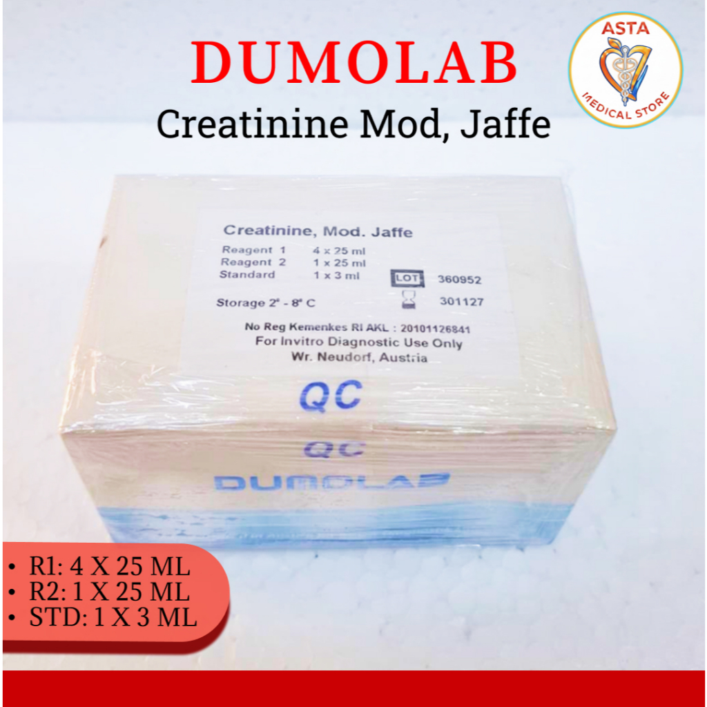 DUMOLAB Reagen Creatinine, Mod Jaffe R1 4x25ml + R2 1x25ml + Standard