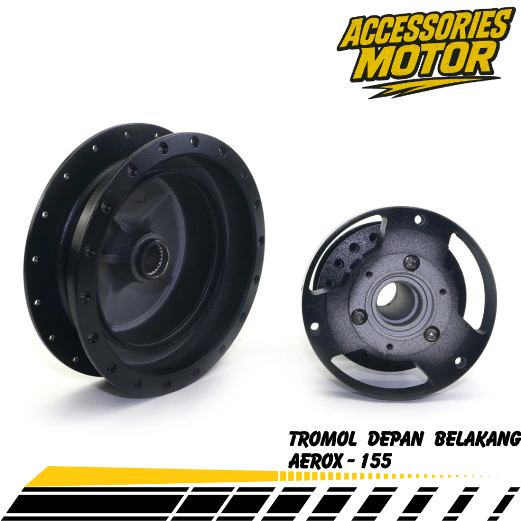 Tromol Depan Belakang 1Set Aerox 155 - Scarlet Racing