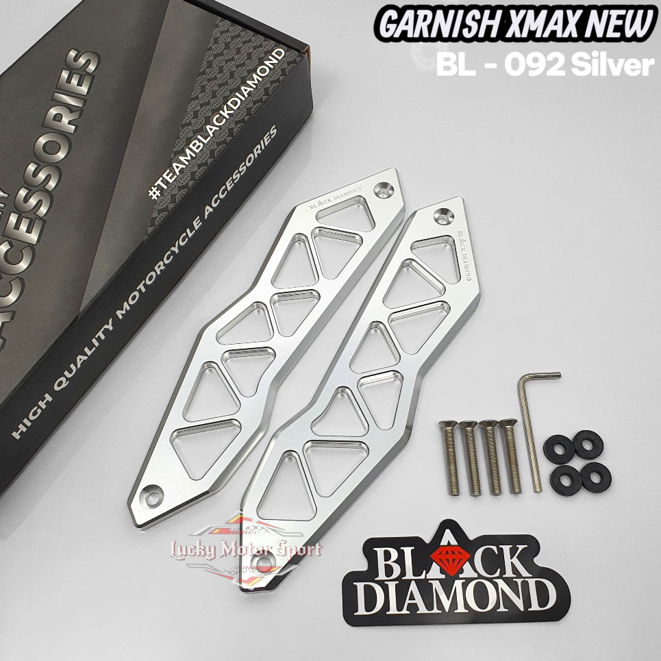 Garnish Breket Windshield Visor Black Diamond 0-92 Yamaha XMAX NEW Connected Original BLACK DIAMOND 