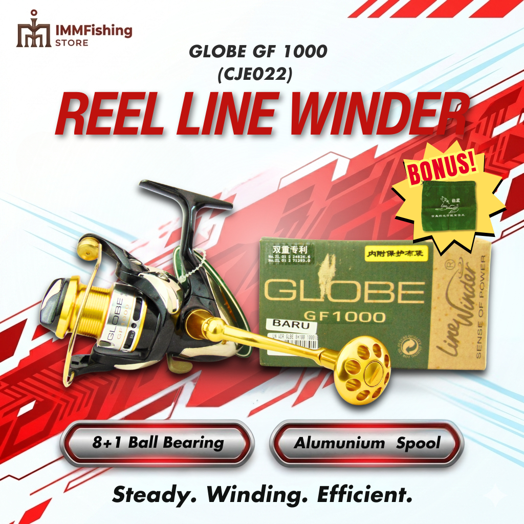 REEL LINE WINDER GLOBE GF 1000 | Alat Gulungan Pancing