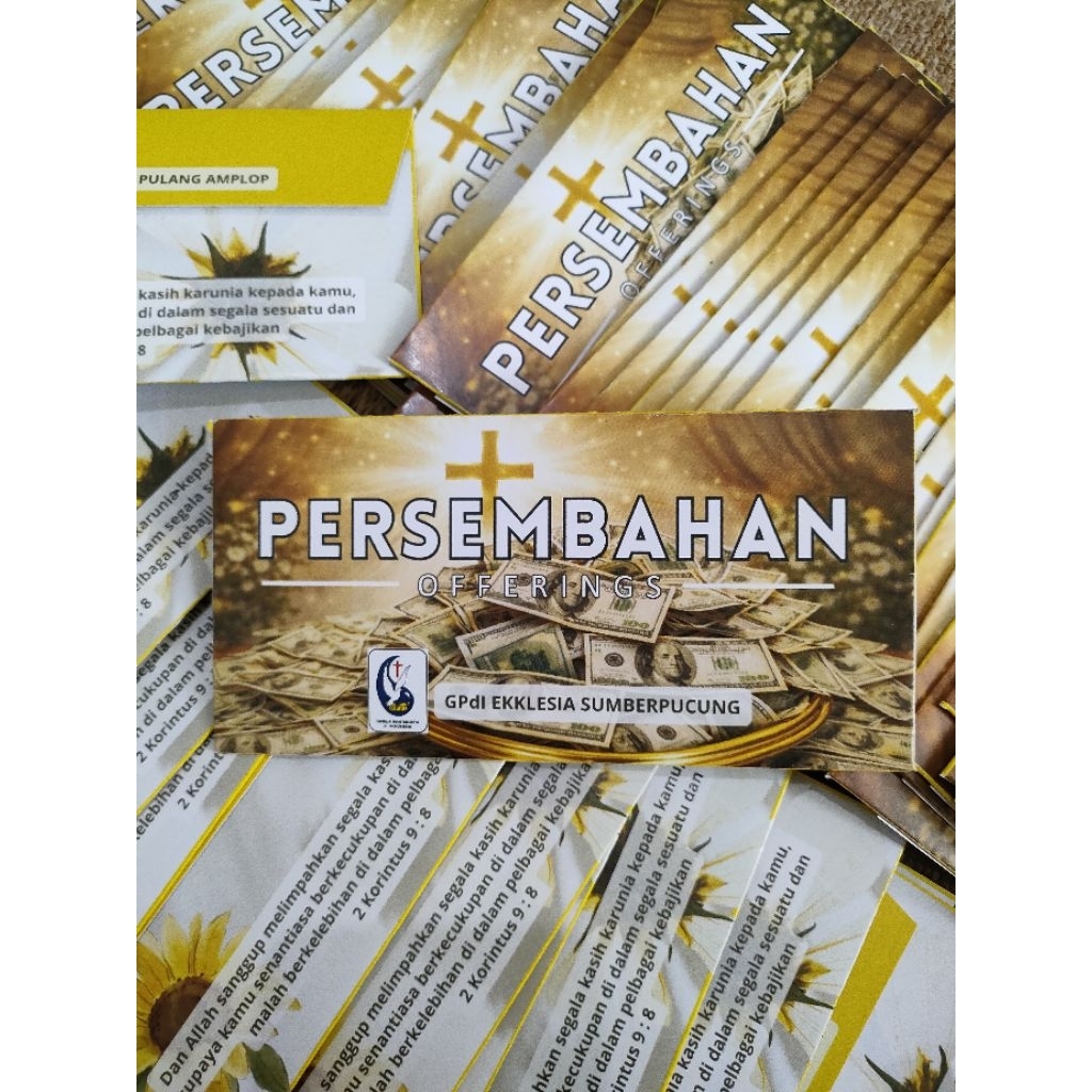AMPLOP PERSEMBAHAN GEREJA TEBAL KARTON