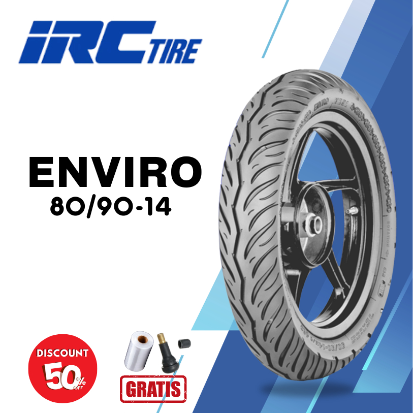 Ban Motor Matic IRC ENVIRO 80/90 Ring 14 Tubeless
