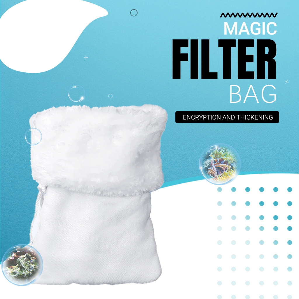 Filter Bag Honeycomb Aquarium Kantong Media Filter Sump Filter Aquarium Air Tawar Laut