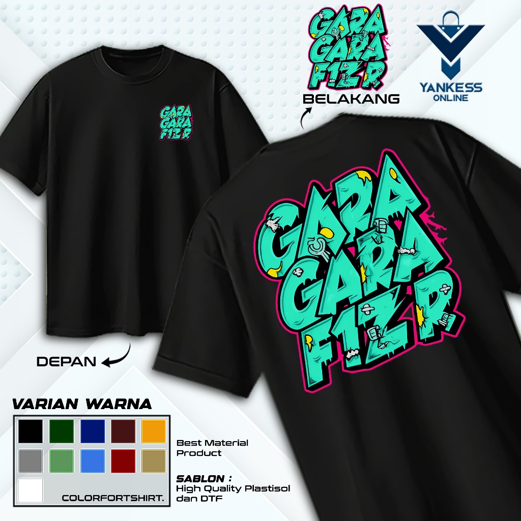KAOS DISTRO RACING GARA GARA FIZ R - BAJU RACING KEKINIAN GARA GARA FIZ R - FASHION UNISEX TERBARU