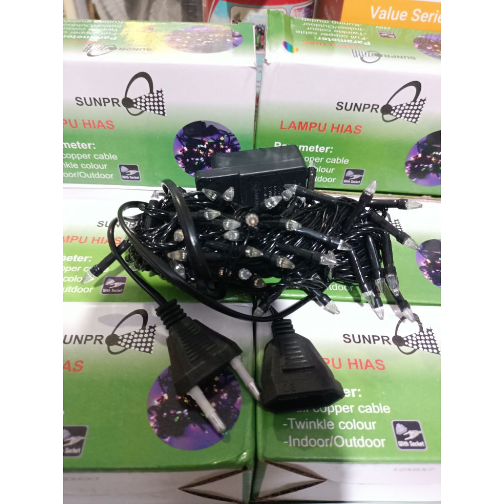 LAMPU NATAL KELAP KELIP WARNA WARNI