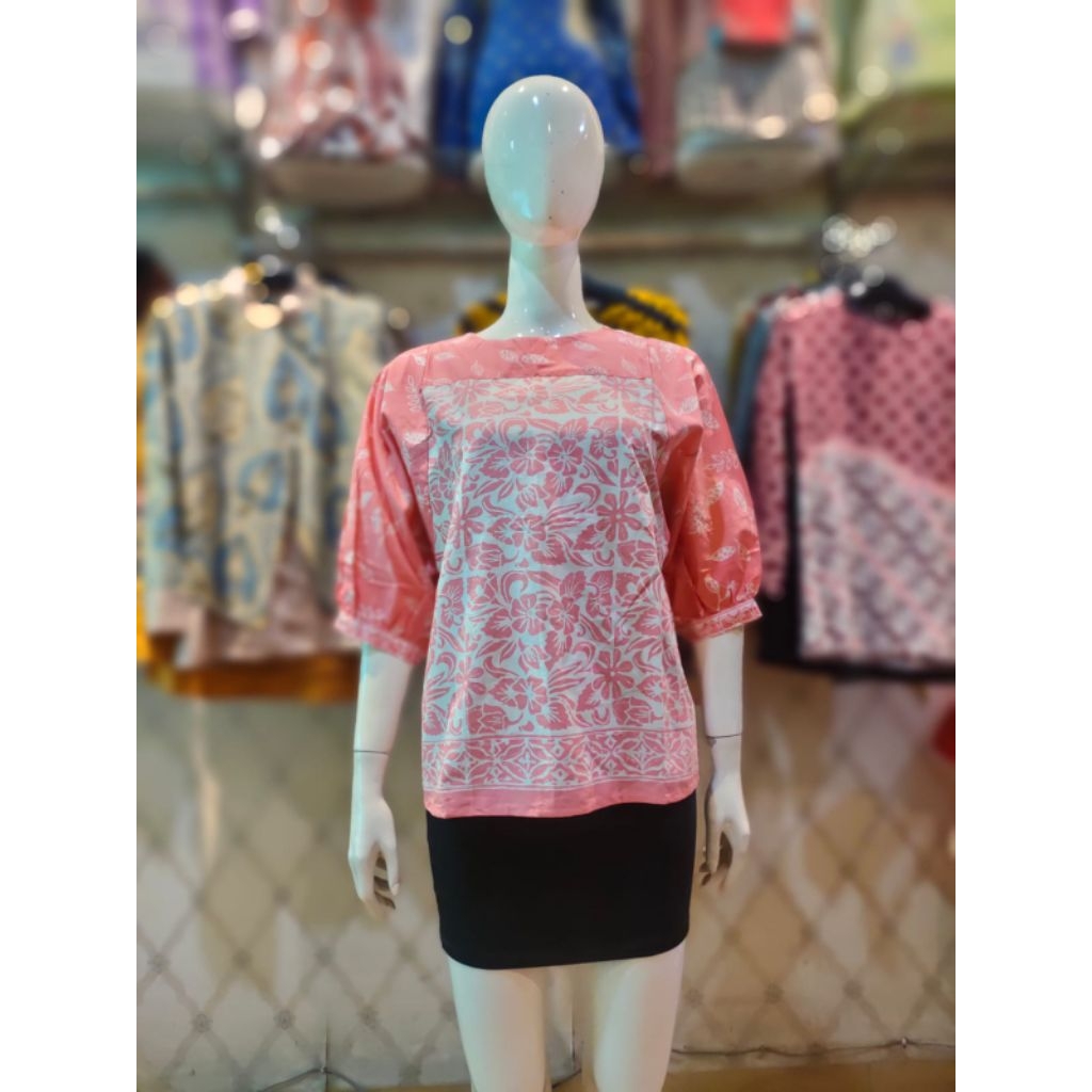 PROMO/BLOUSE BATIK/ATASAN BATIK/BATIK KANTORAN/BATIK/BATIKU/MEDAN