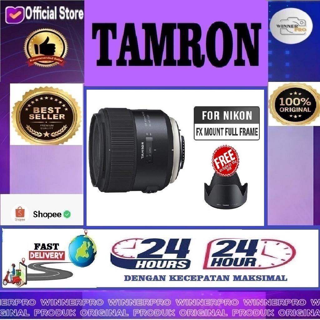 Tamron SP 45mm f1.8 for Nikon Di VC USD