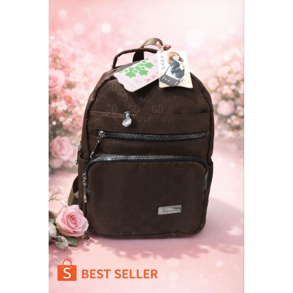 Tas Ransel Wanita Import China Kongxuan Coklat