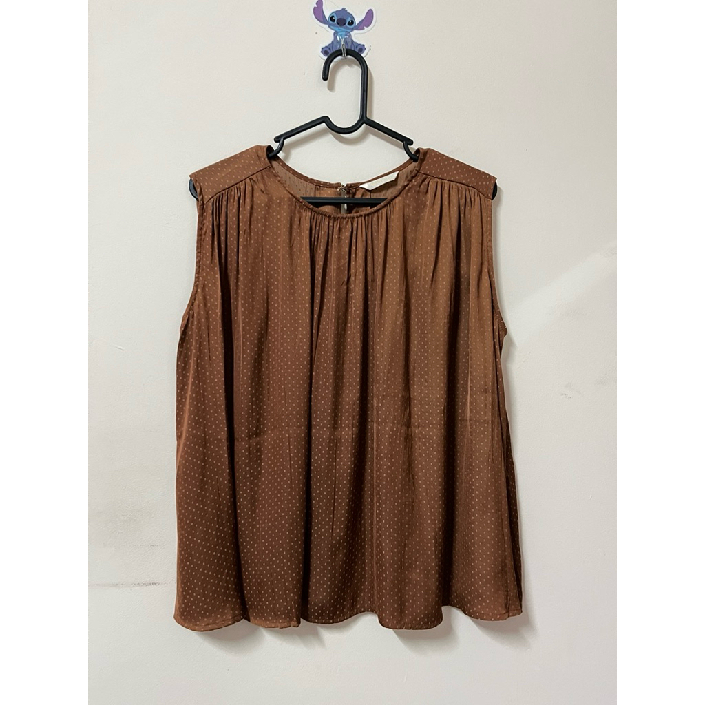 Beams Heart - Top Kutung Polka Coklat