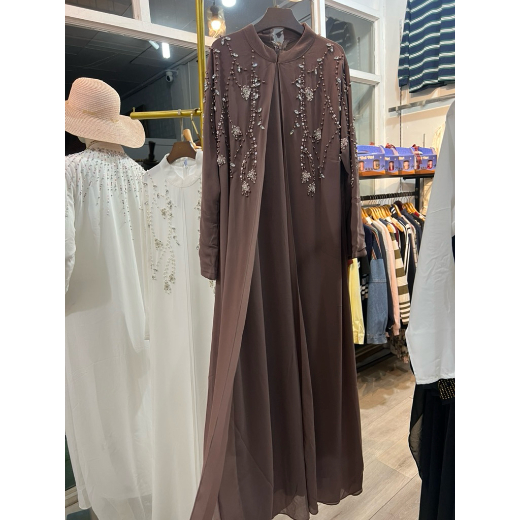 KAFTAN lebaran | Kaftan putih | kaftan coklat|