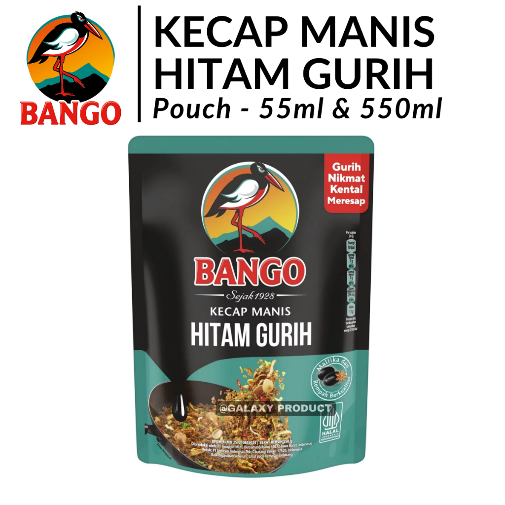 BANGO Kecap Manis Hitam Gurih Pouch