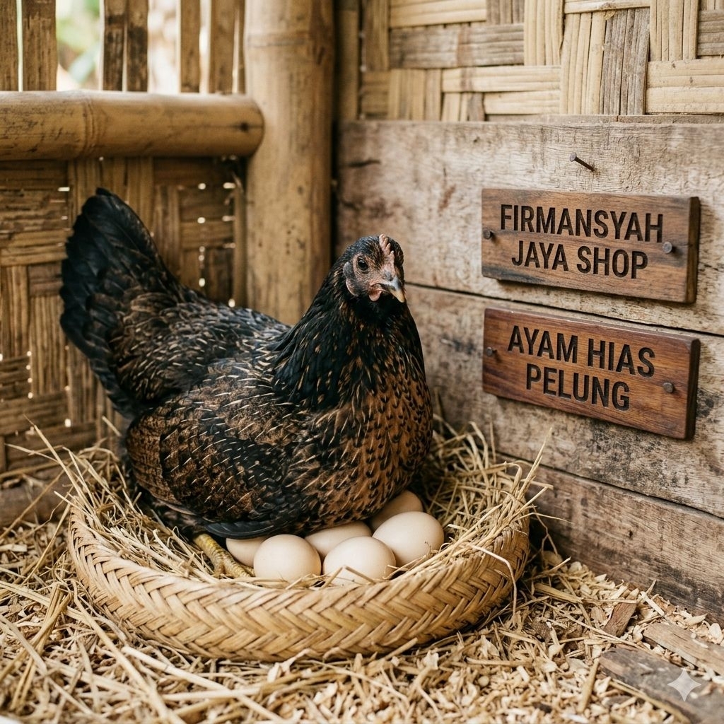 TELUR AYAM HIAS PELUNG ASLI JUMBO UNTUK DI TETASKAN Firmansyah jaya shop