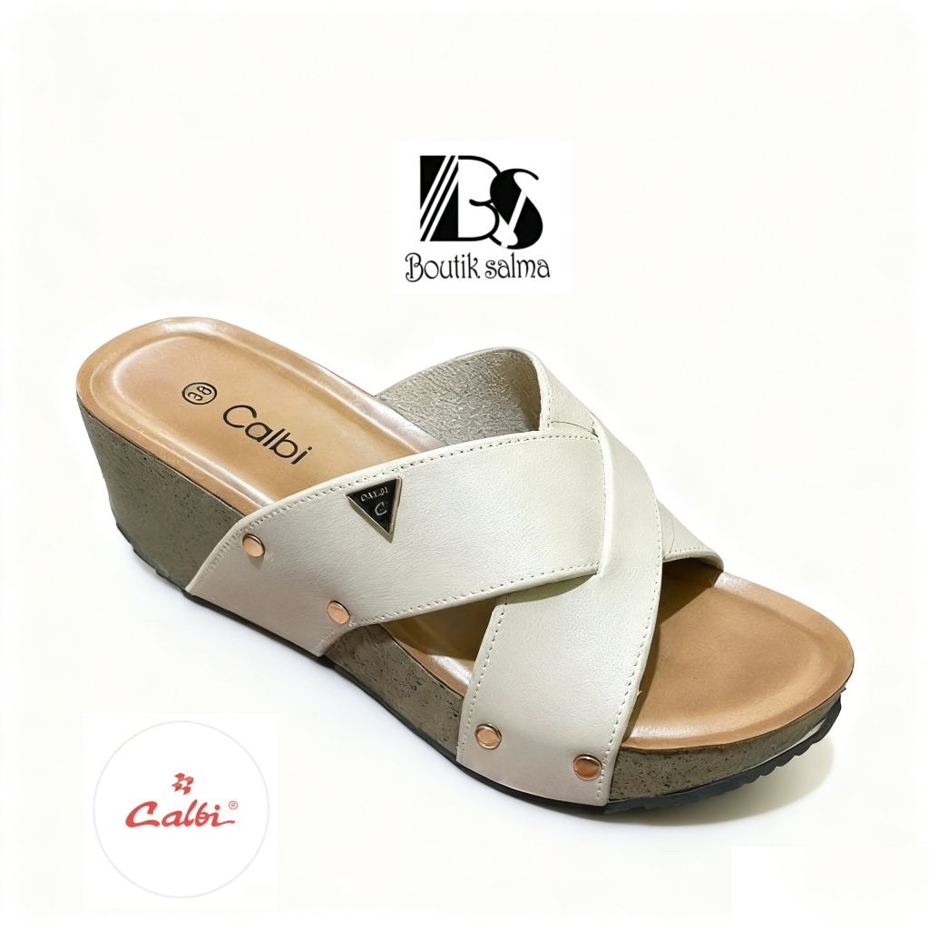 Calbi Original- Wedges Tinggi 5cm sandal wanita