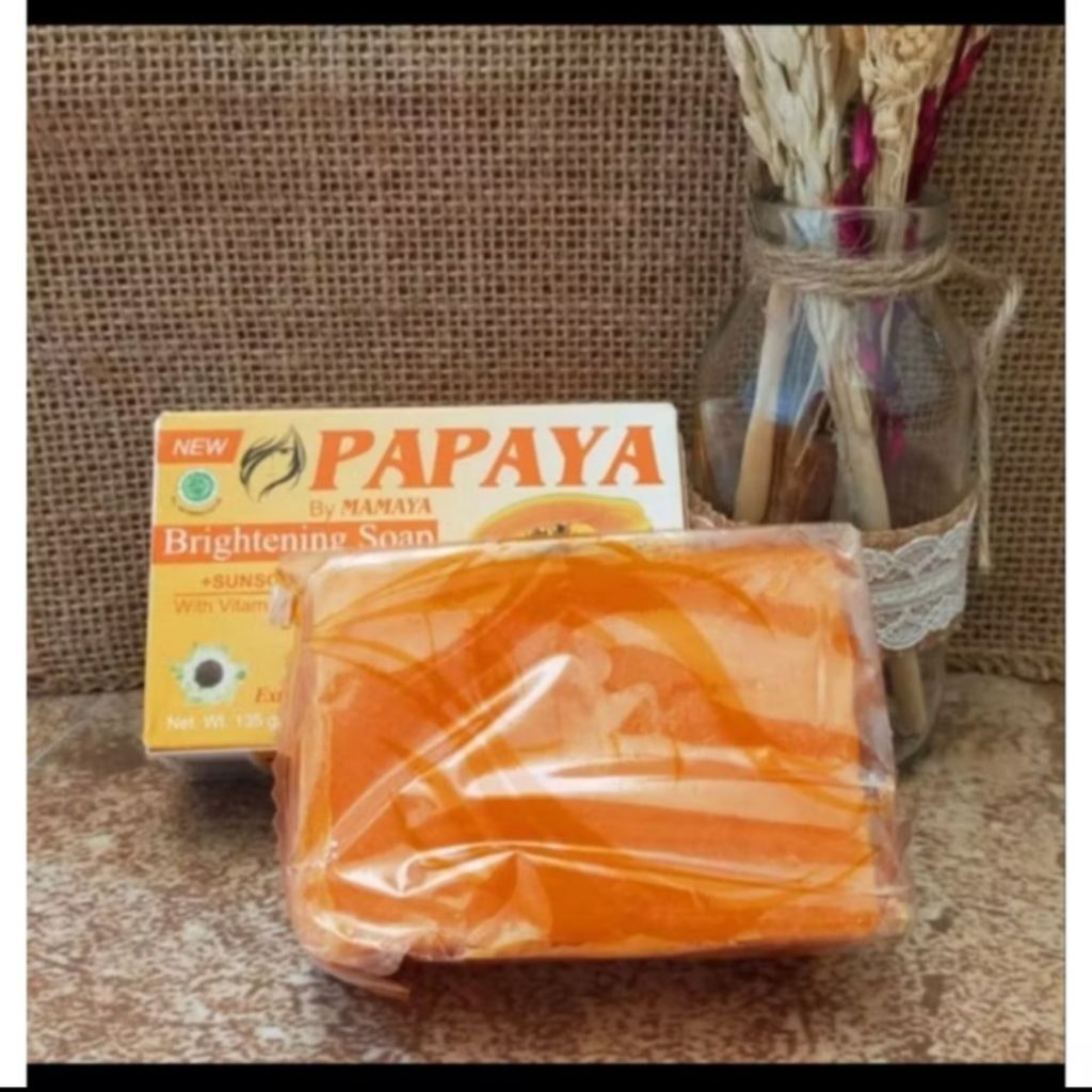 SABUN PEPAYA 1KG RIJEKAN ORI SABUN PENCERAH WAJAH