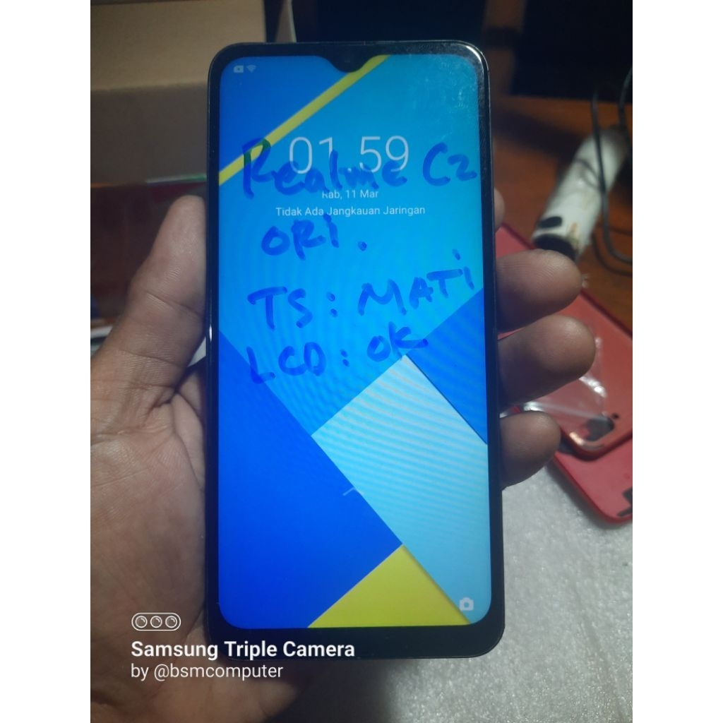 LCD ORI copotan Minus realme c2 bawaan unit baca deskripsi a1k