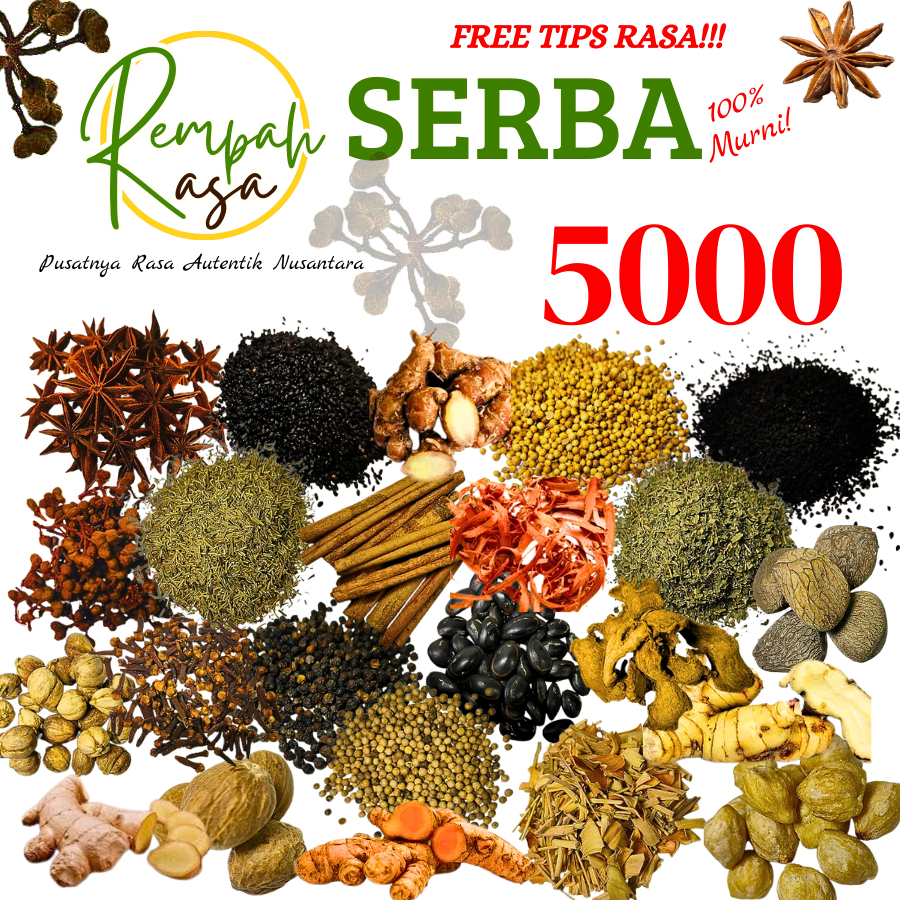 [BELI 3 FREE THINWALL] Serba 5000  Paket Hemat Rempah Rasa Bumbu Dapur Pilihan - Bumbu Masak Lengkap