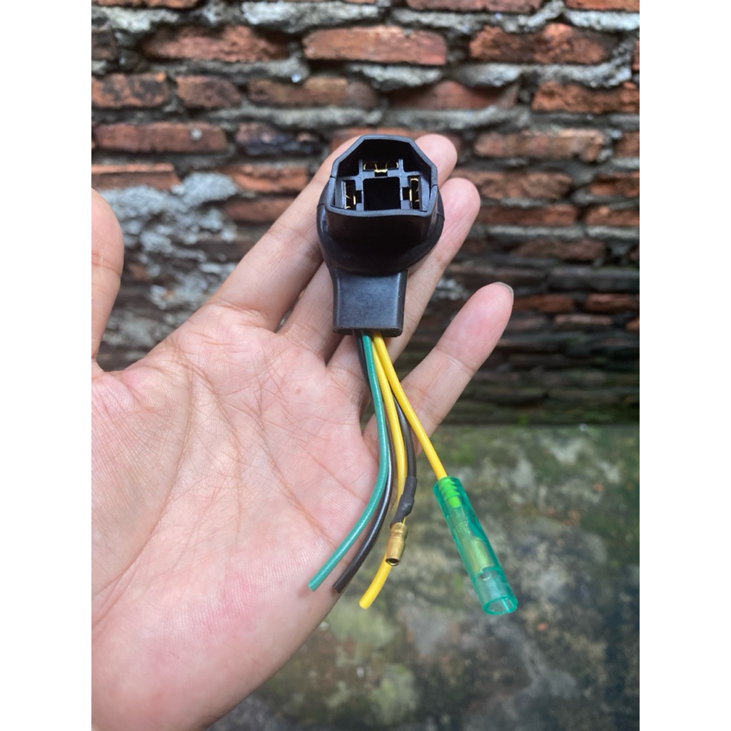 SOKET LAMPU H4 - ORIGINAL INDOPLUS - SOKET LAMPU MOBIL & MOTOR H4