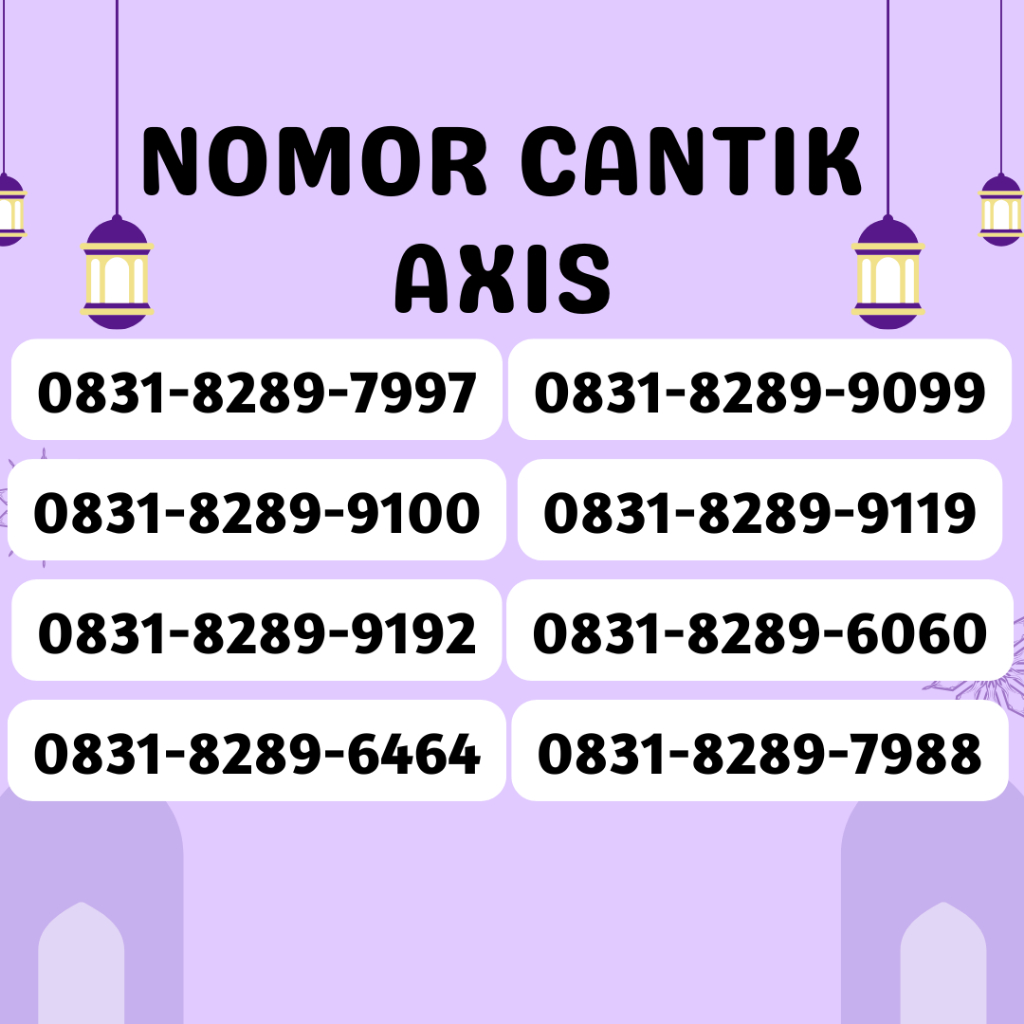 PROMO Nomor Cantik AXIS Harga Murah (A34) - Kartu Perdana AXIS Nomor Cantik Urut