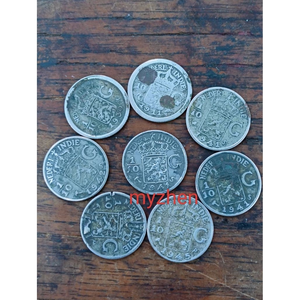 koin perak 1/10G  8 keping