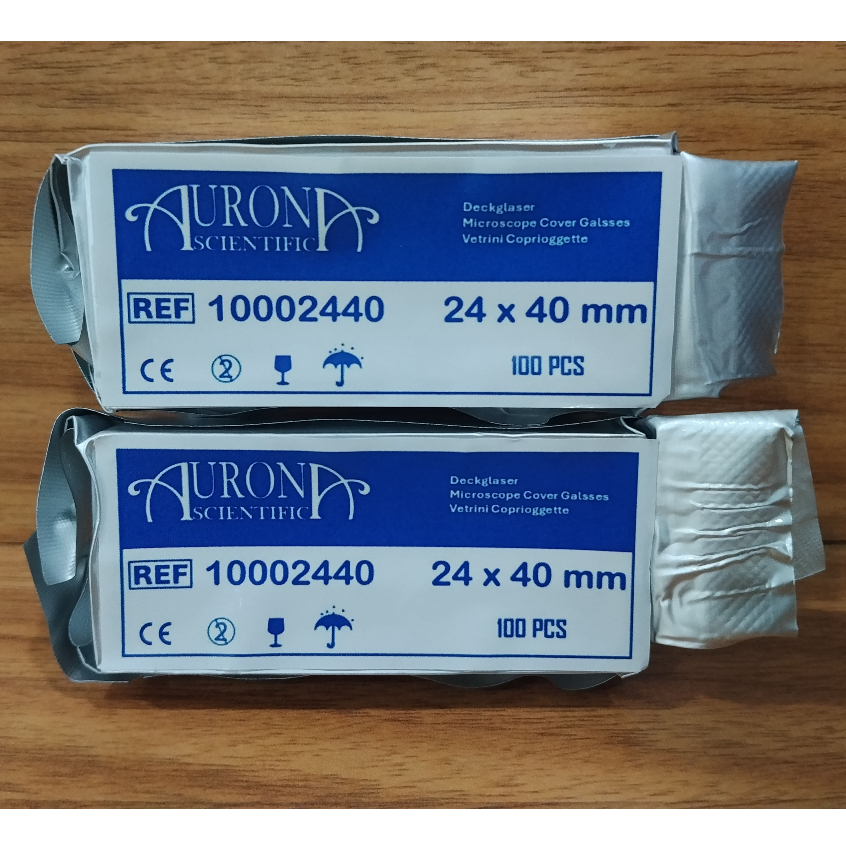 Microscope Cover Glass Aurona High Quality slip mikroskop kaca penutup preparat preparate alat labor