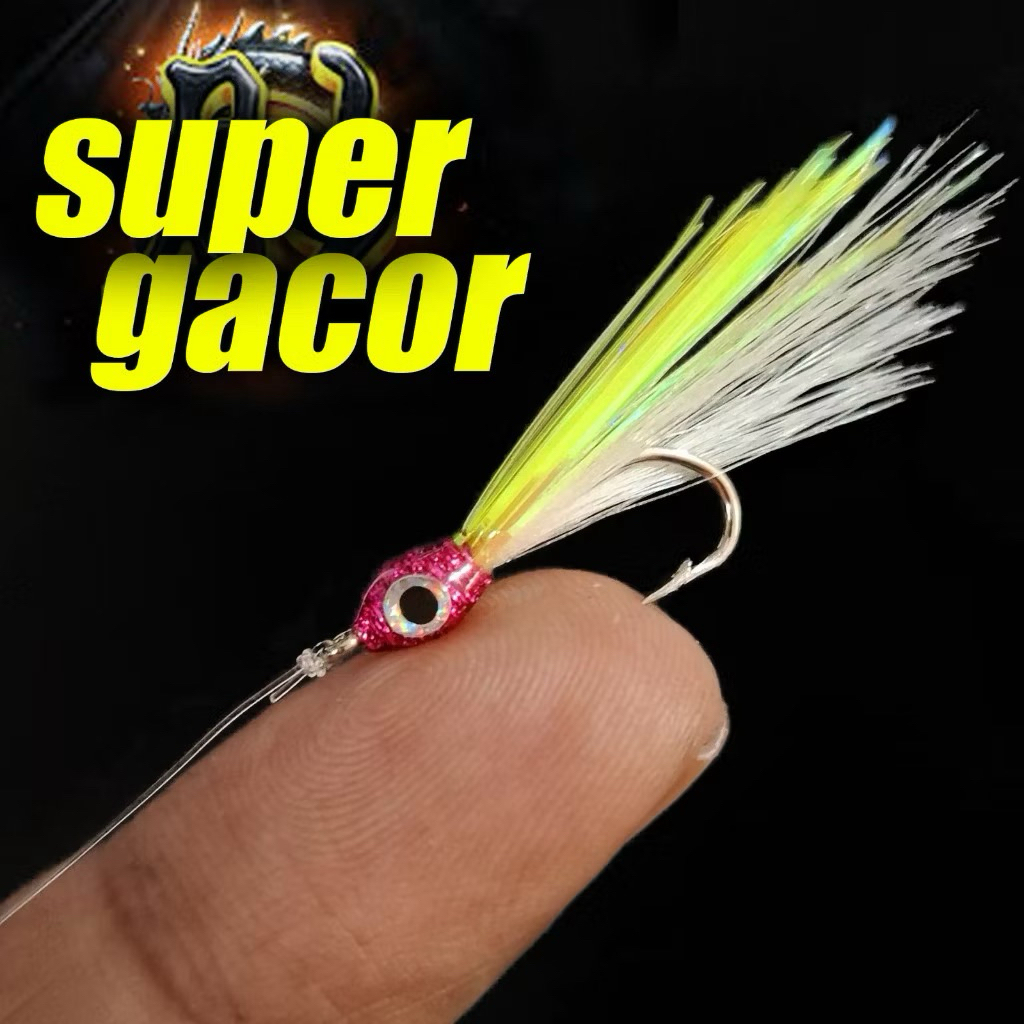 Umpan Pancing Mata Kail Sabiki Super Gacor Memancing Ikan Baby GT Kembung Selar Kotrekan Pelampung