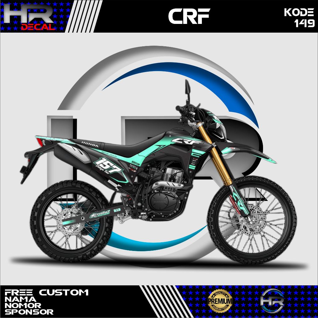 Decal CRF 150L Custom Design – Stiker Body Motor CRF Keren Anti Pudar