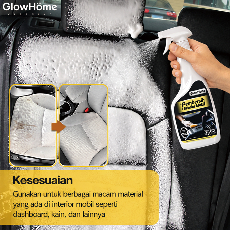 [COD] Glowhome Pembersih Jok Mobil Stain Remover-Pembersih noda kuning dan jamur dibody mobil atau b