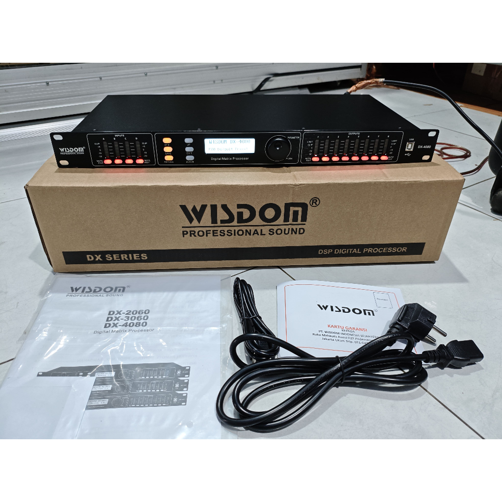 Speaker Management DLMS Driverack Wisdom DX4080 DX-4080 Original DX 4080 4in 8out Garansi Resmi Bisa