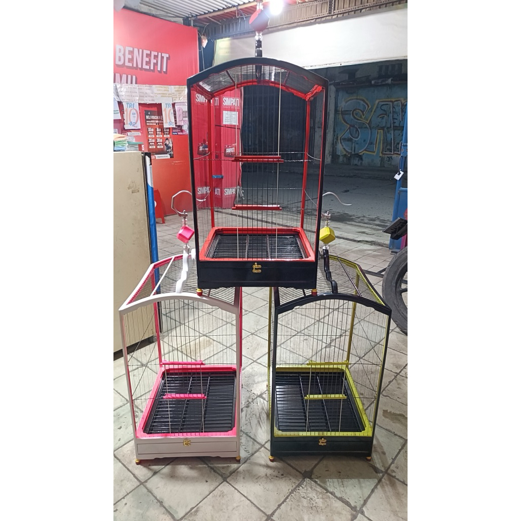 SANGKAR/KANDANG KOTAK NO.2 RUJI SENAR UNTUK BURUNG KENARI