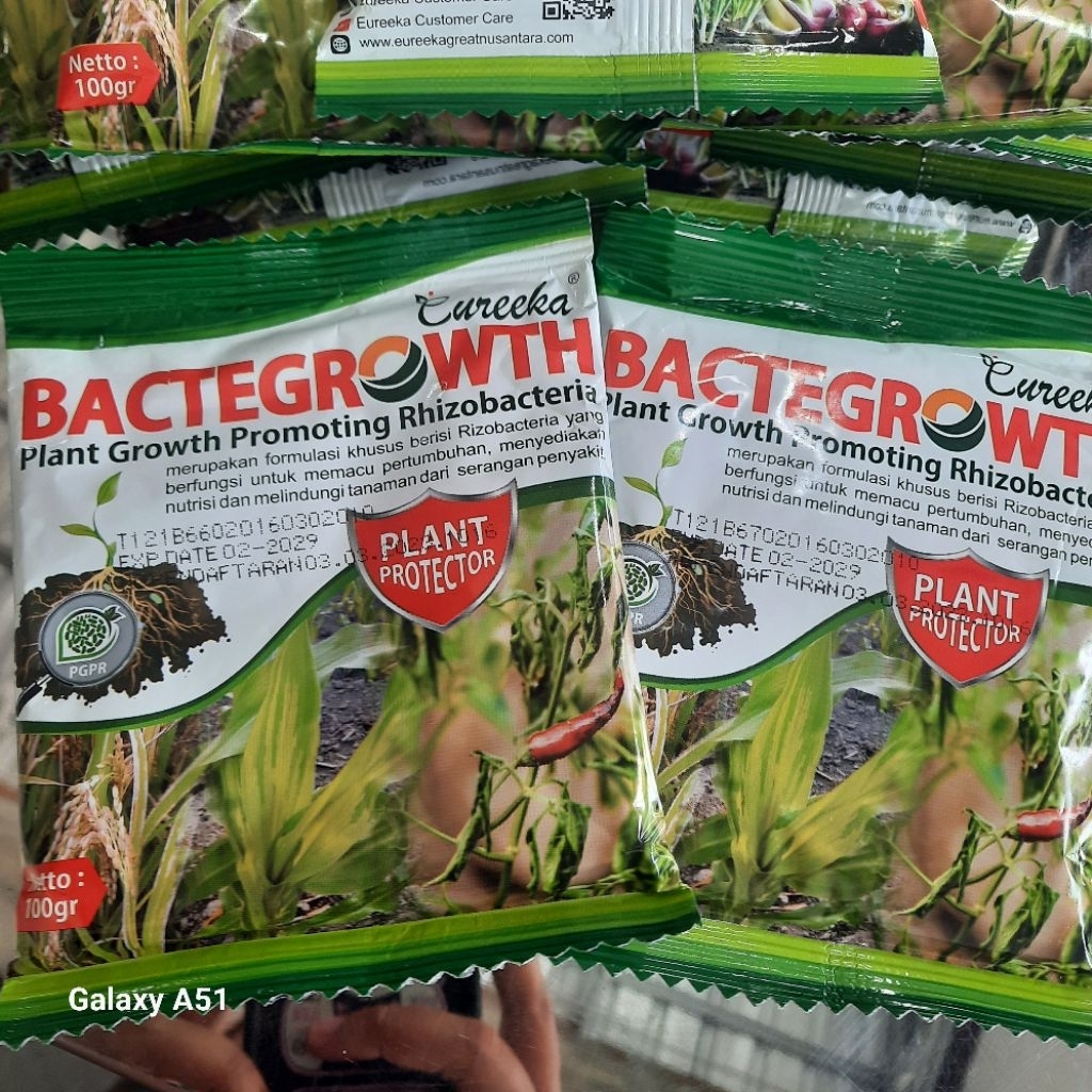 Pupuk Hayati Bactergrowth 100gr - PGPR, Plant Growt Promoting Rizobacteria, Bacteri Baik untuk memac