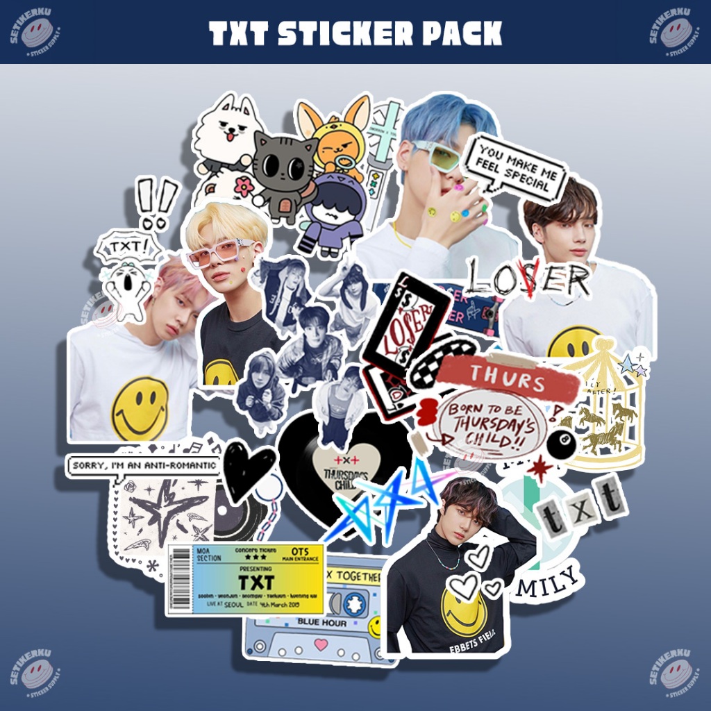 29pcs TXT Sticker Pack | stiker kpop txt aesthetic
