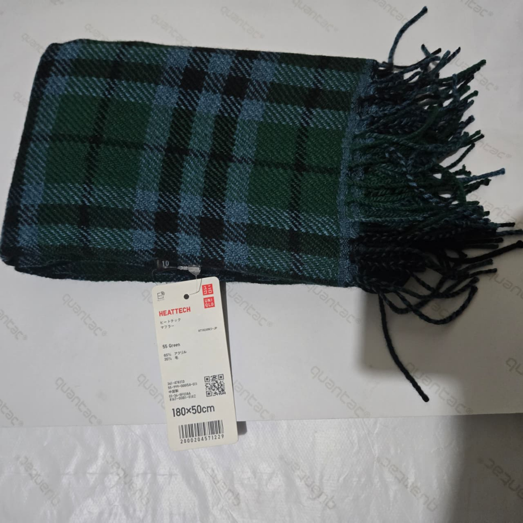 Syal Muffler Heattech UNIQLO JAPAN Original Handcarry Jepang Price Tag Lengkap
