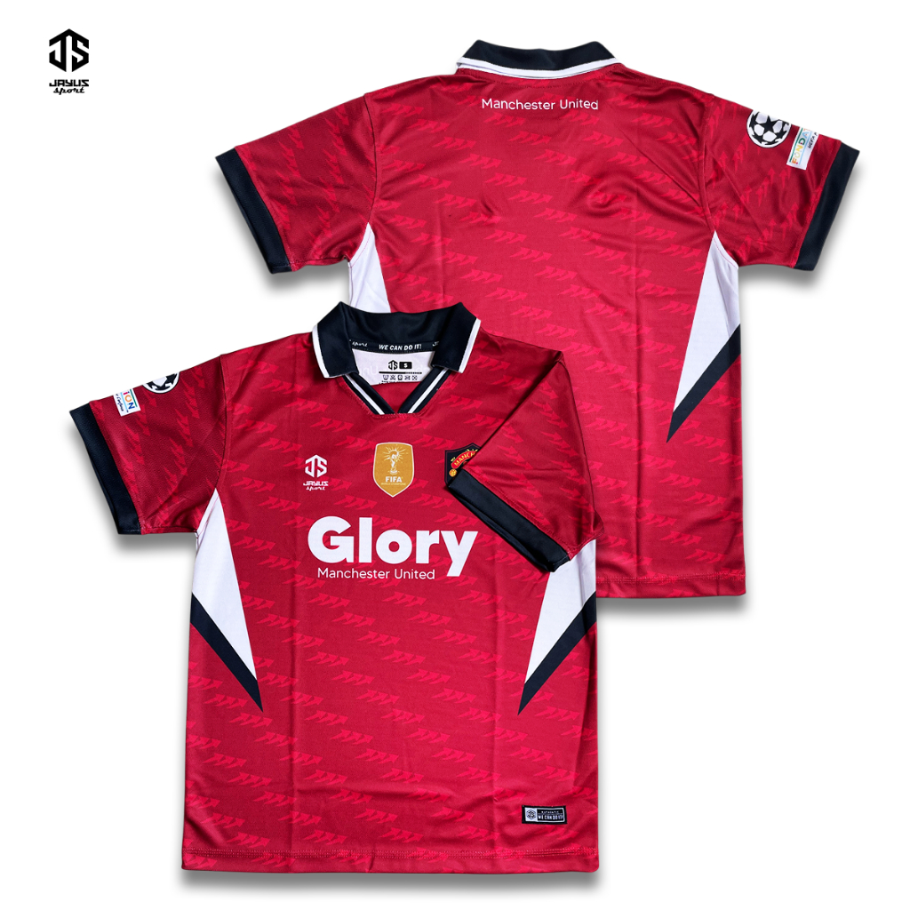 JS - Jersey MU Merah Full Print - Jersey Vintage MU