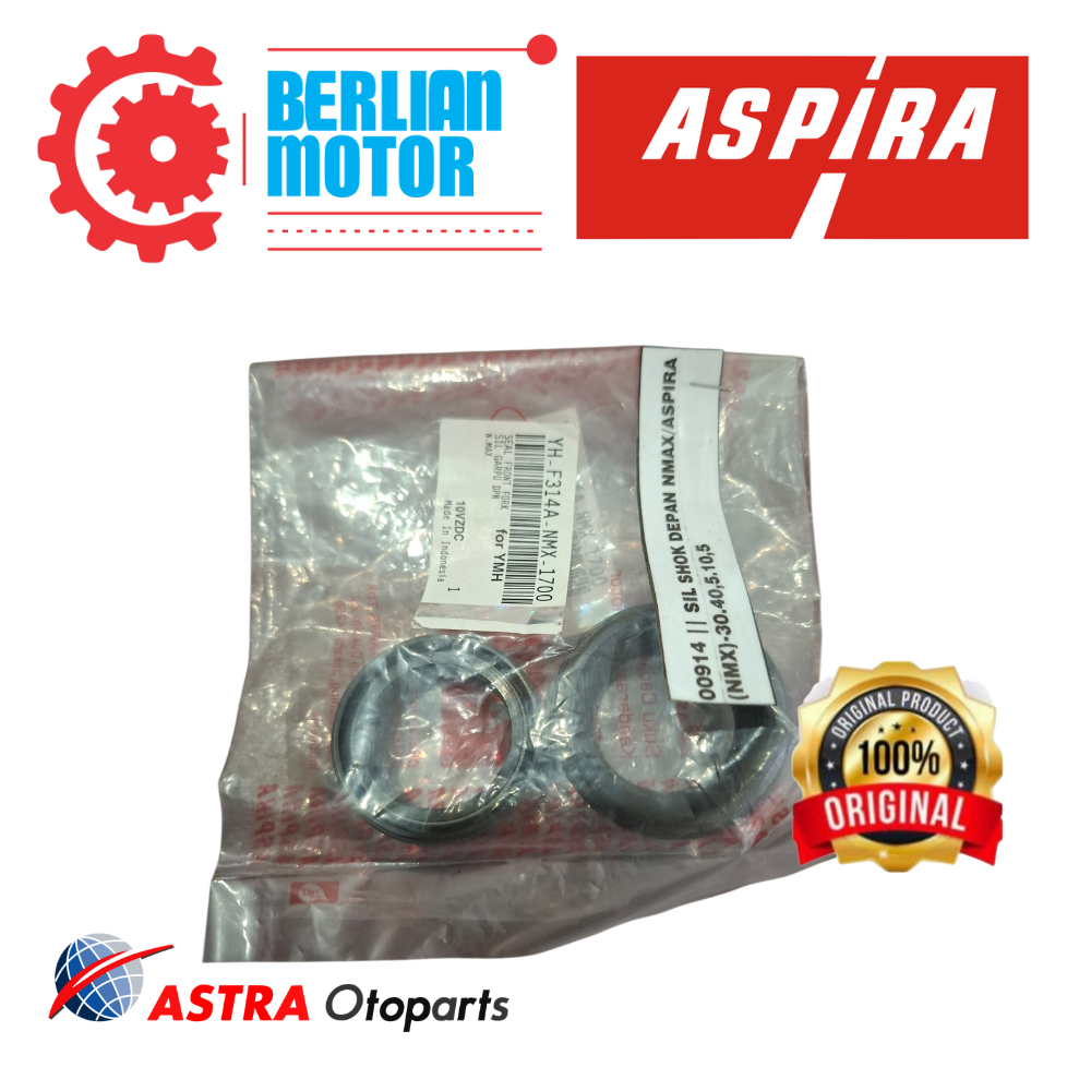Seal Shock Depan Aspira NMAX Aerox Lexi Original Set YH-F314A-NMX-1700 Sil Skok