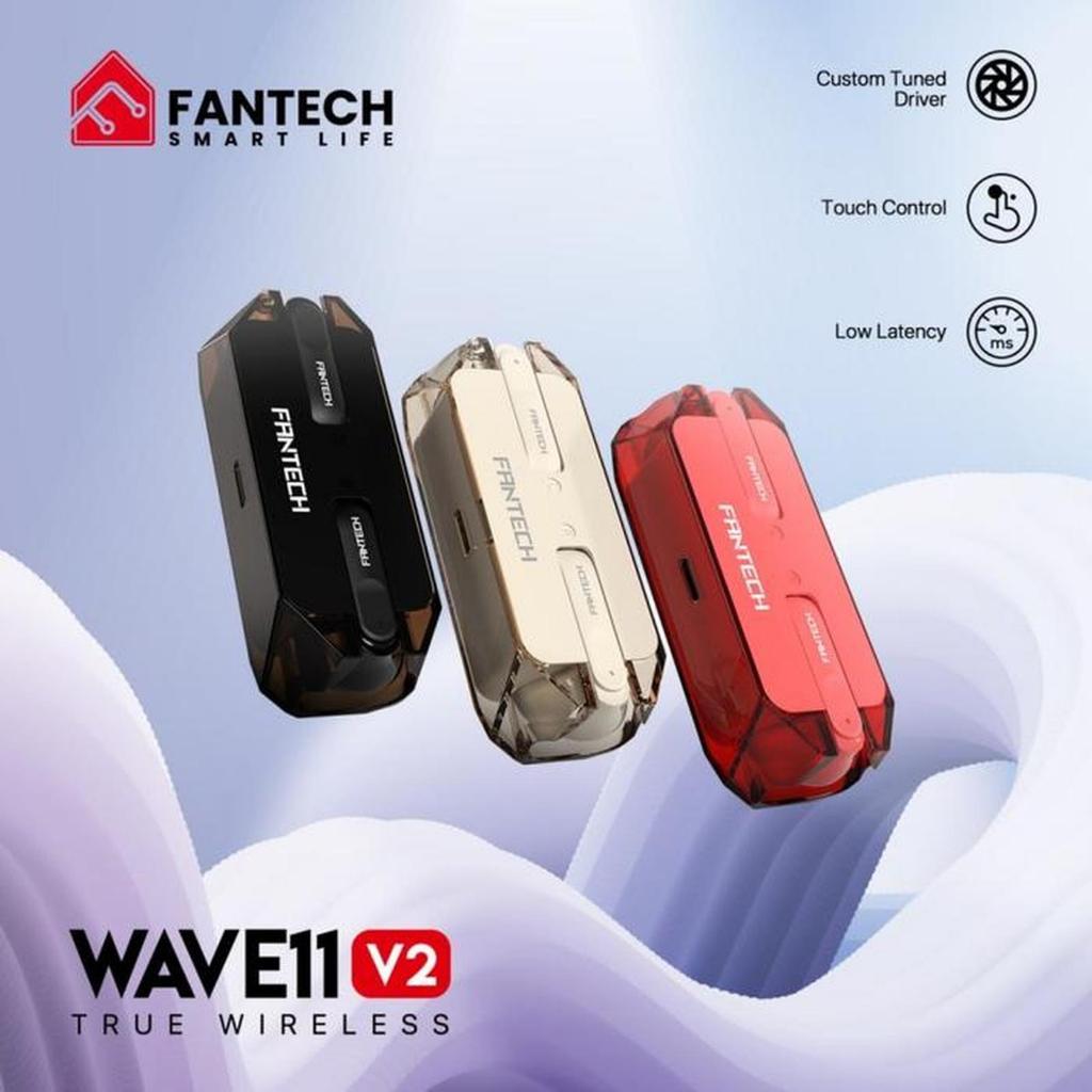FANTECH WAVE11 V2 TW11 V2 TRUE WIRELESS TWS Wave TW11V2 Earphone Bluetooth 5.3 Earbuds Headset