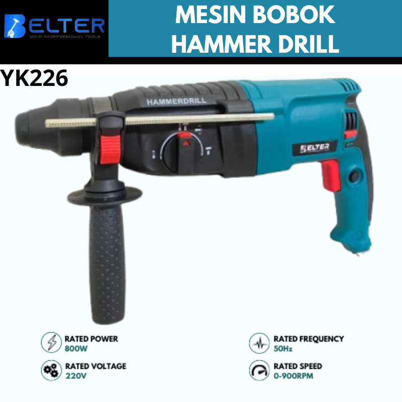 Rotary Hammer 3 FUNGSI  Drill Mesin Bobok Beton Jack Hammer Drill Mesin Bor Palu Power Tools