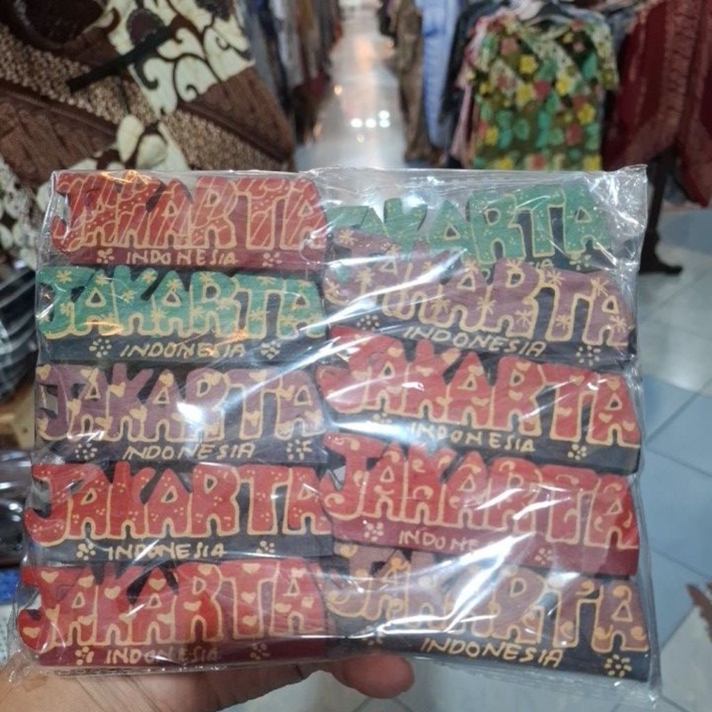 souvenir magnet jakarta isi 20  magnet kulkas souvenir
