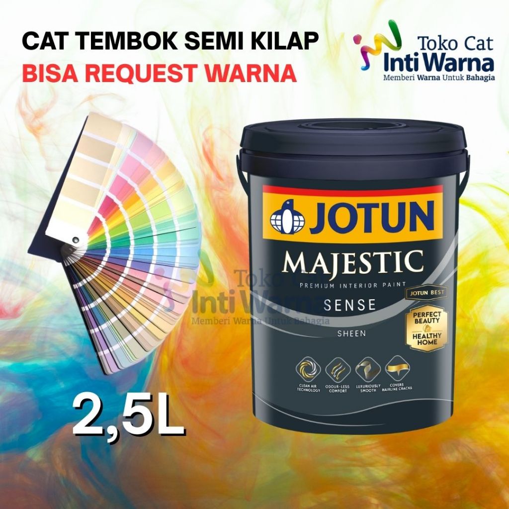 JOTUN MAJESTIC SENSE [2.5L/3.5KG] / CAT DINDING INTERIOR / DAPAT REQUEST CUSTOM WARNA